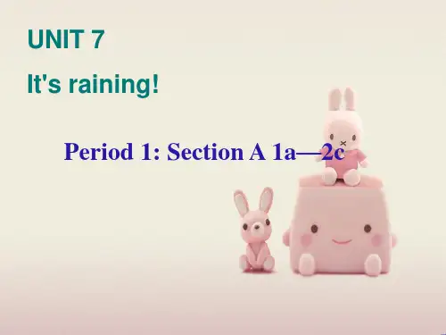 公开课获奖《Unit 7 It’s raining(第一课时)课件