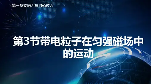 带电粒子在匀强磁场中的运动课件【新教材】人教版高中物理选择性必修第二册