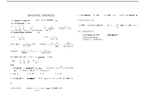 数列求和裂项法,错位相减法,分组求和法.docx