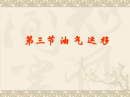 第三节油气的运移