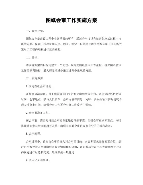 图纸会审工作实施方案