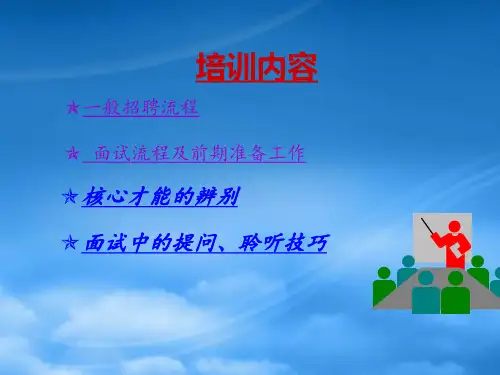 招聘及面试技巧ppt41页