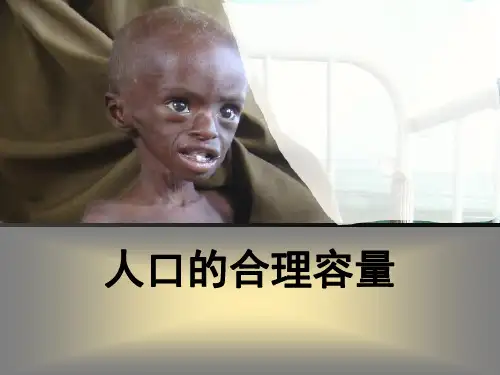 高考地理一轮复习第三节人口合理容量课件