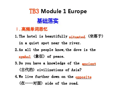 3 Module 1 Europe
