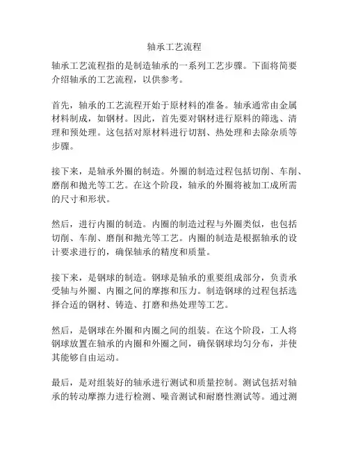 轴承工艺流程