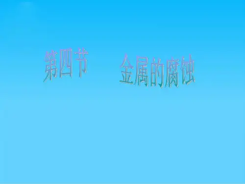 金属的腐蚀