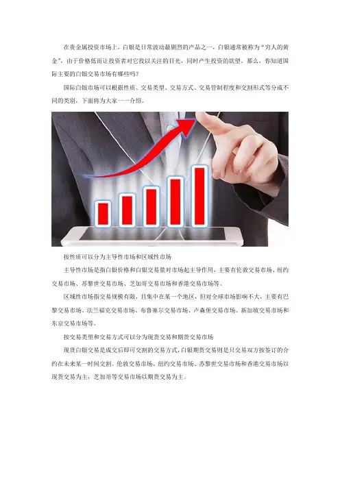 国际上有哪些交易市场可以交易现货白银？