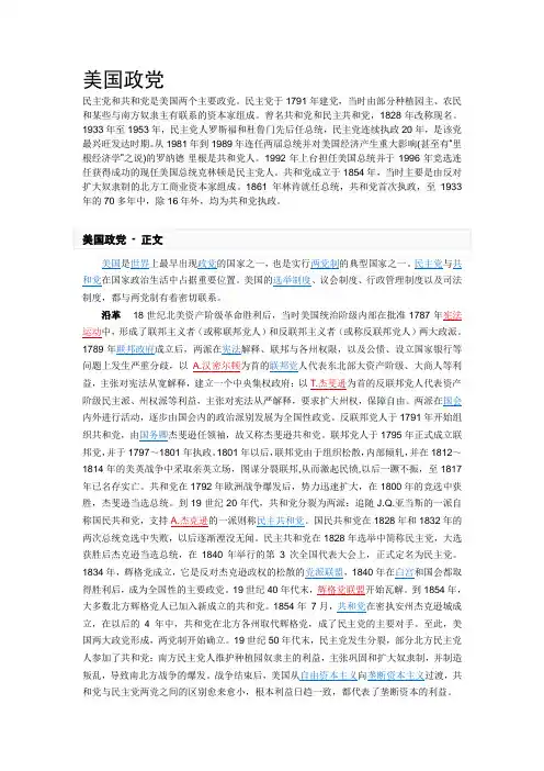 美国政党