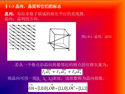 固体物理 第1章 晶体结构2