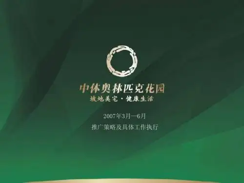 开盘前推广策略及计划