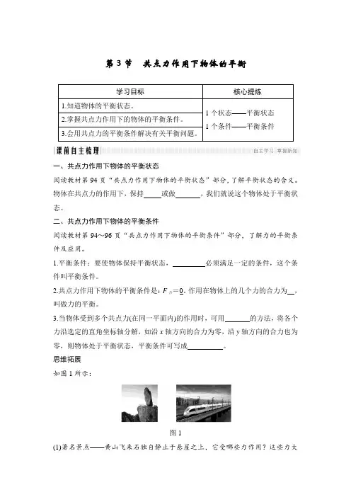 第5章：第3节 共点力作用下物体的平衡