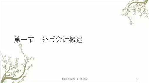 高级财务会计第一章外币会计课件