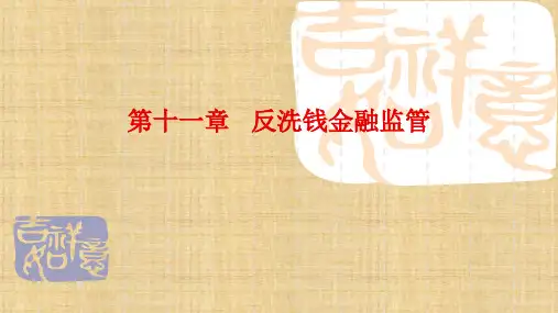 第十一章  反洗钱金融监管 《金融监管学》PPT课件