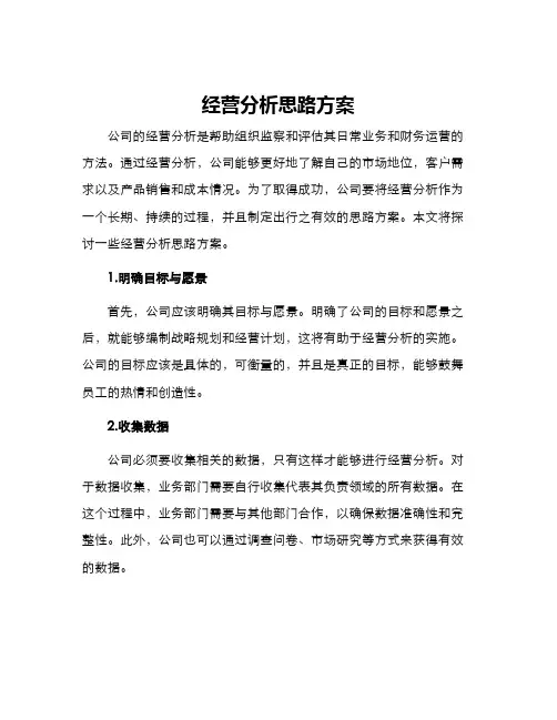 经营分析思路方案