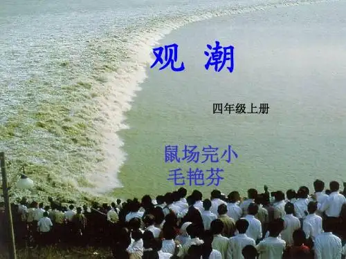 人教版小学语文四年级上册《观潮》PPT课件