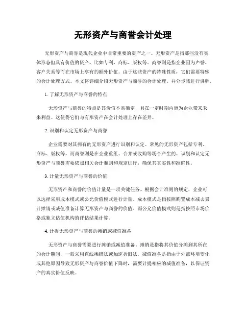 无形资产与商誉会计处理