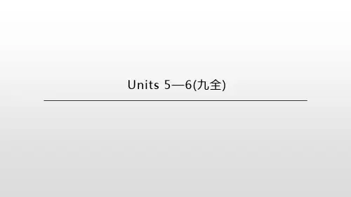2021年河北中考英语总复习课件：人教版九年级全册  Units 5—6