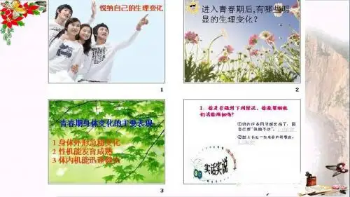 悦纳自己的生理变化PPT优秀课件1 鲁教版(共18张)
