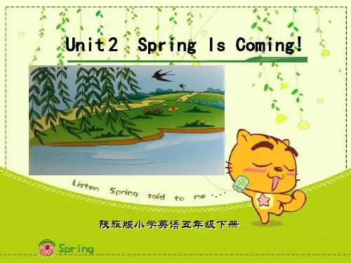 Spring Is Coming(精美课件)