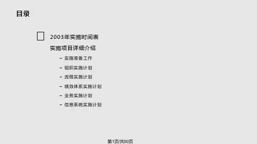 战略实施计划PPT课件