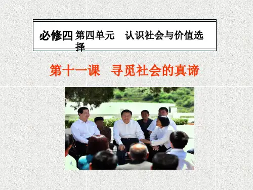 人教版高中政治必修四4.4.11《寻觅社会的真谛》ppt课件