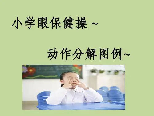眼保健操教程ppt课件
