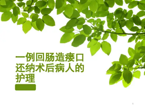 肠造瘘口还纳术教学查房PPT参考课件