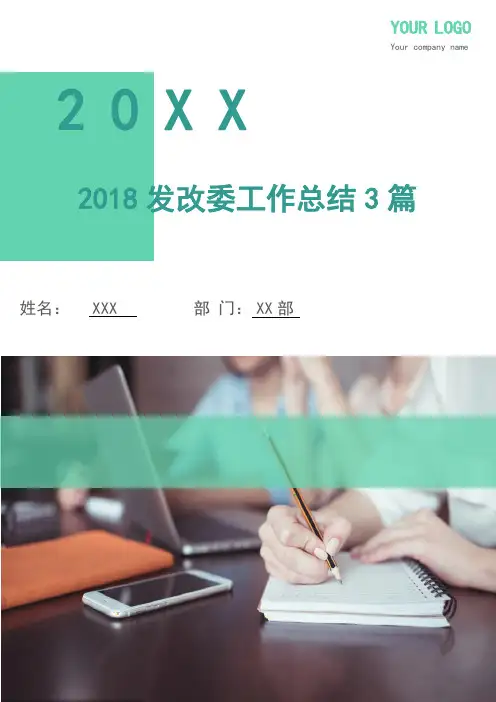 2018发改委工作总结3篇