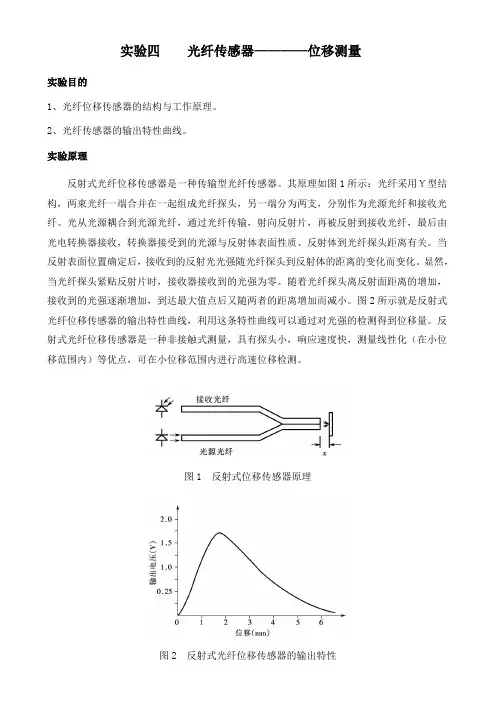光纤传感器-位移测量