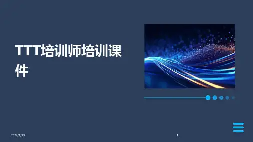 2024版TTT培训师培训课件