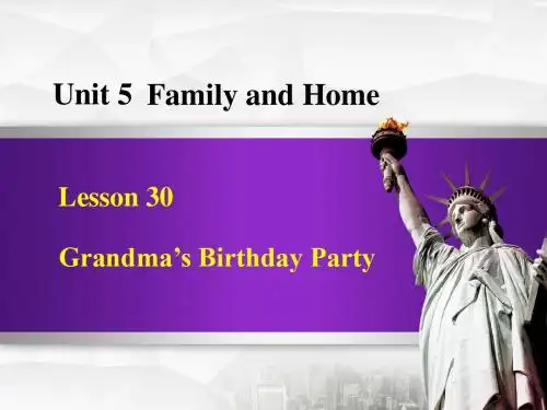 冀教版七年级英语上册 Lesson 30 【精品课件】