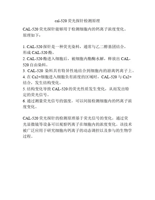 cal-520荧光探针检测原理
