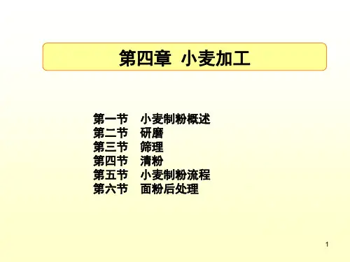 粮食加工学 第四章 小麦制粉