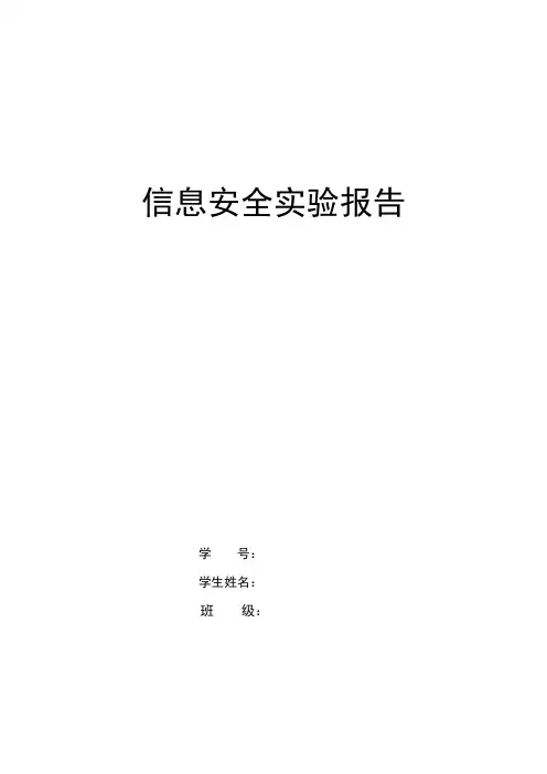 实验报告_密码学