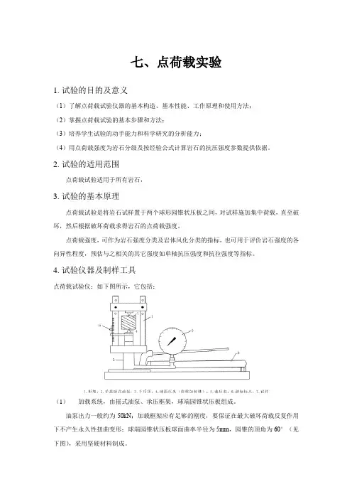 七、点荷载试验
