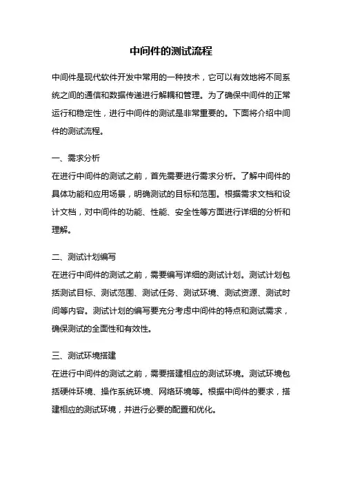 中间件的测试流程