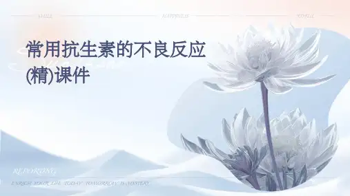 常用抗生素的不良反应(精)课件