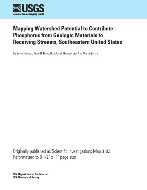 Mapping Watershed Potential to Contribute Phosphorus from Geologic Materials to Receiving Streams