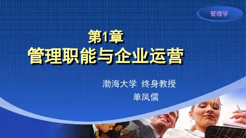 管理学——互联网思维与价值链视角 单凤儒 1章
