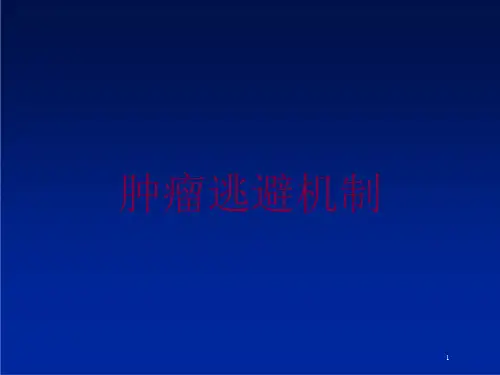 肿瘤逃避机制培训ppt课件