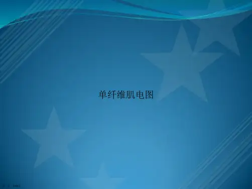 单纤维肌电图讲课文档