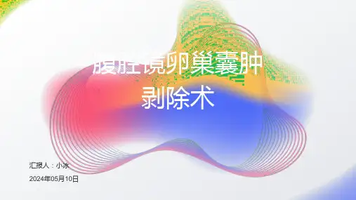 腹腔镜卵巢囊肿剥除术2024PPT