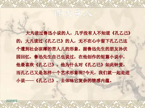 部编人教版九年级语文下册精品课件5.孔乙己