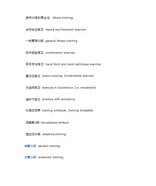 健身教练必备英语-动作英语库