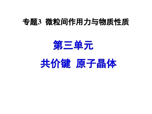 共价键原子晶体课件