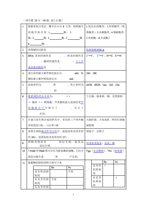 南京工业大学2004年研究生考试试题及答案