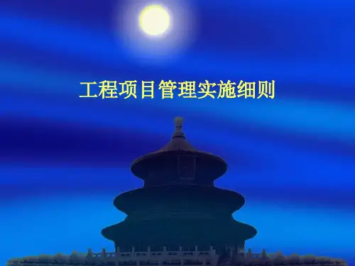 工程项目管理实施细则