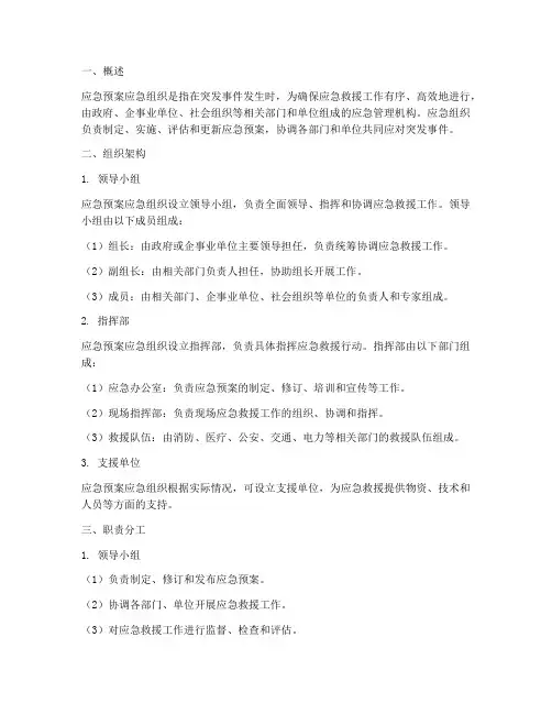 应急预案应急组织