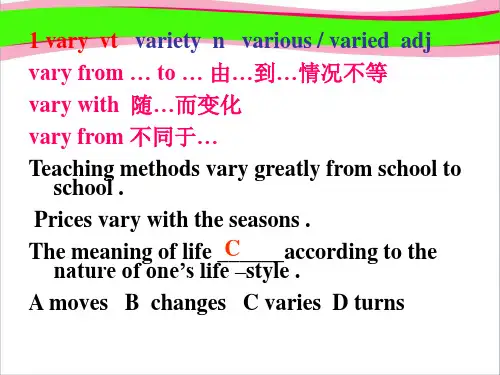 高中英语 Unit3Australia-Language points课件 新人教选修9  公开课一等奖课件