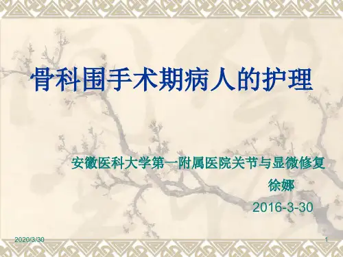 骨科围手术期病人的护理 PPT课件